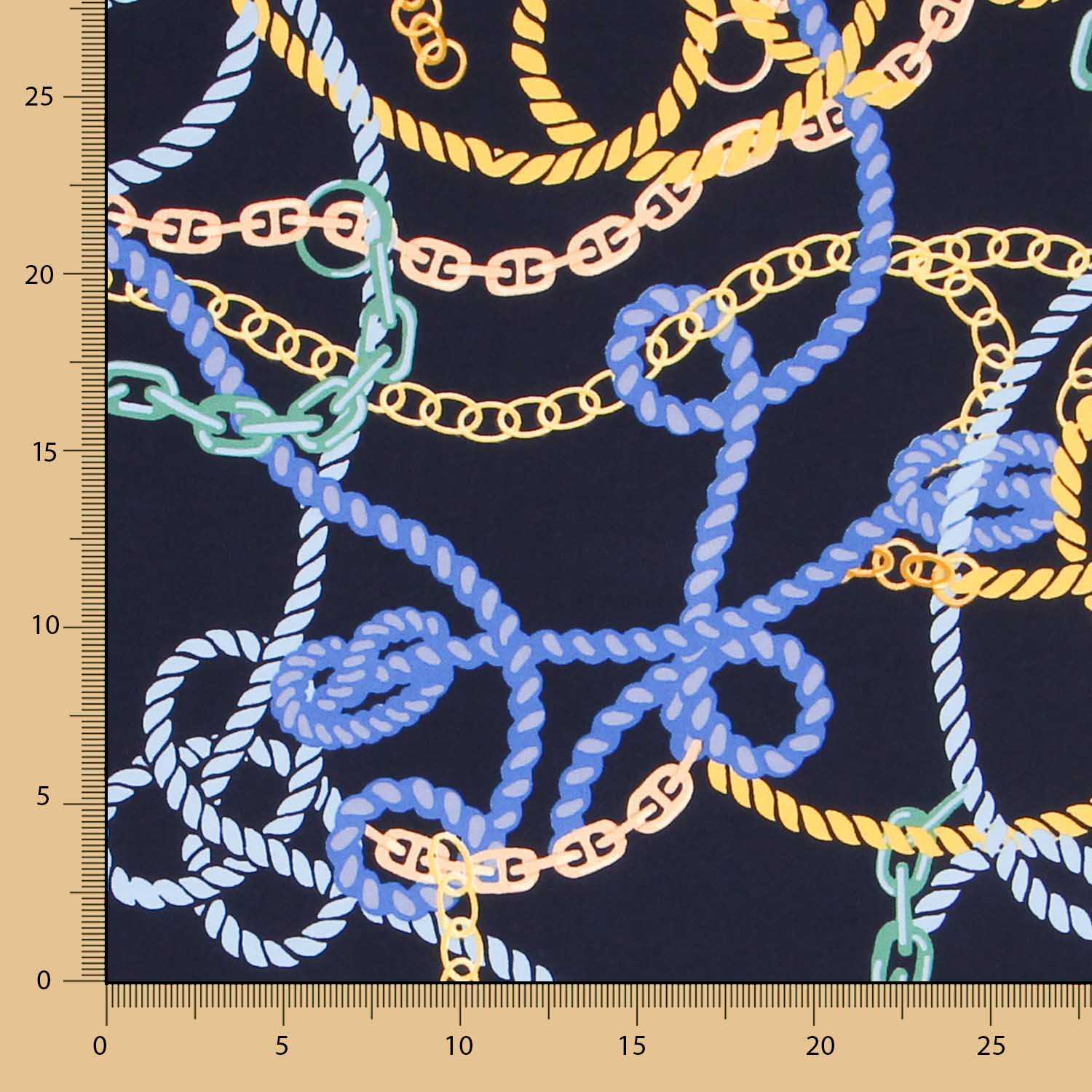 Viscosa Hermés Azul Noche - Ribes y Casals