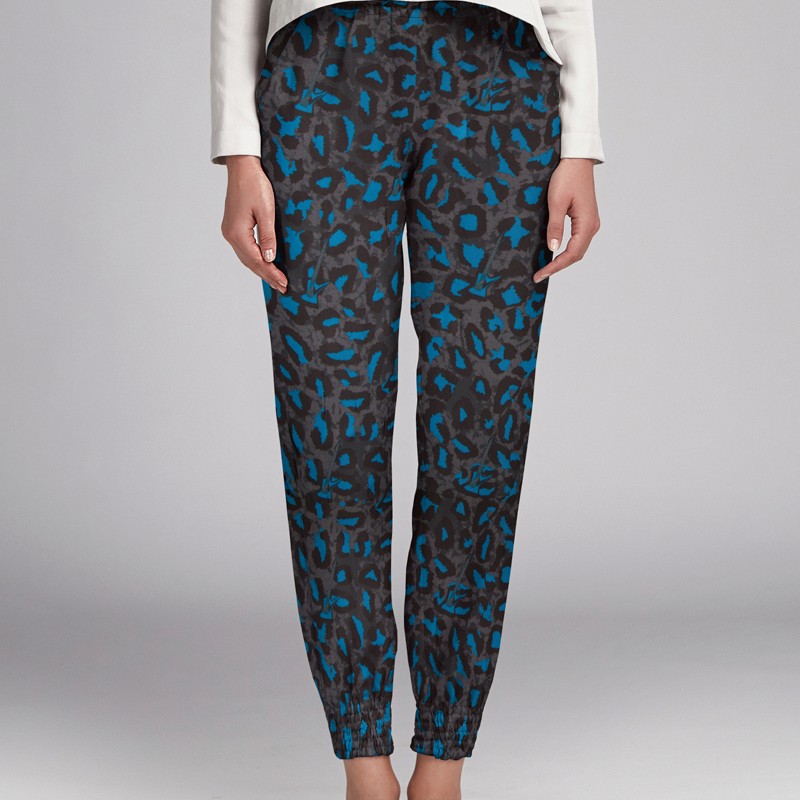 Viscosa Leopardo Azul - Ribes y Casals