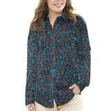 Viscosa Leopardo Azul - Ribes y Casals