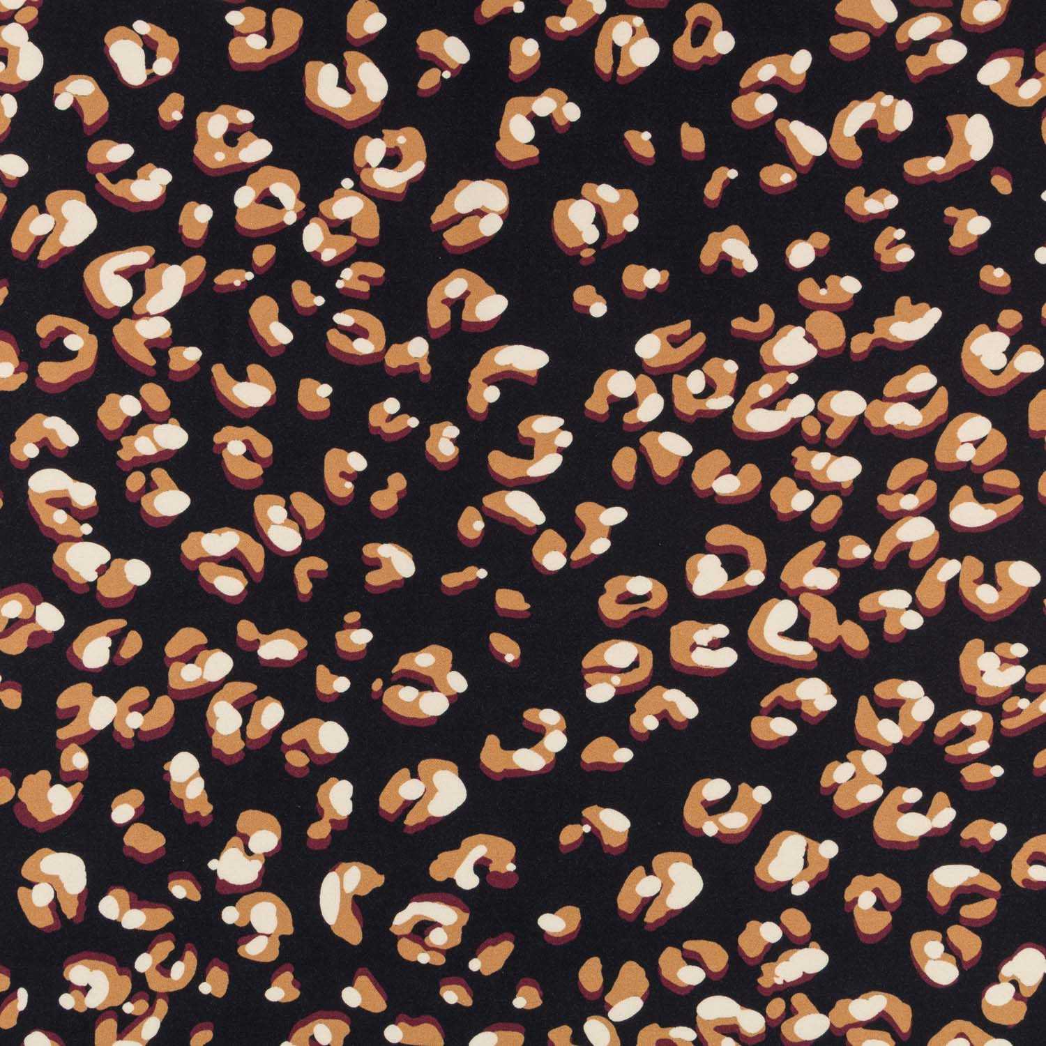 Viscosa Leopardo Negra - Ribes y Casals