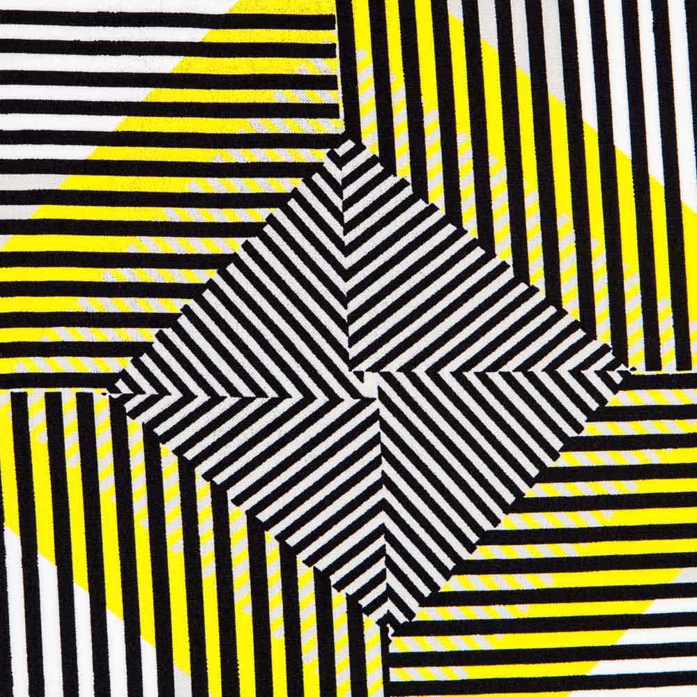 Viscosa Listas Negra Amarilla - Ribes y Casals