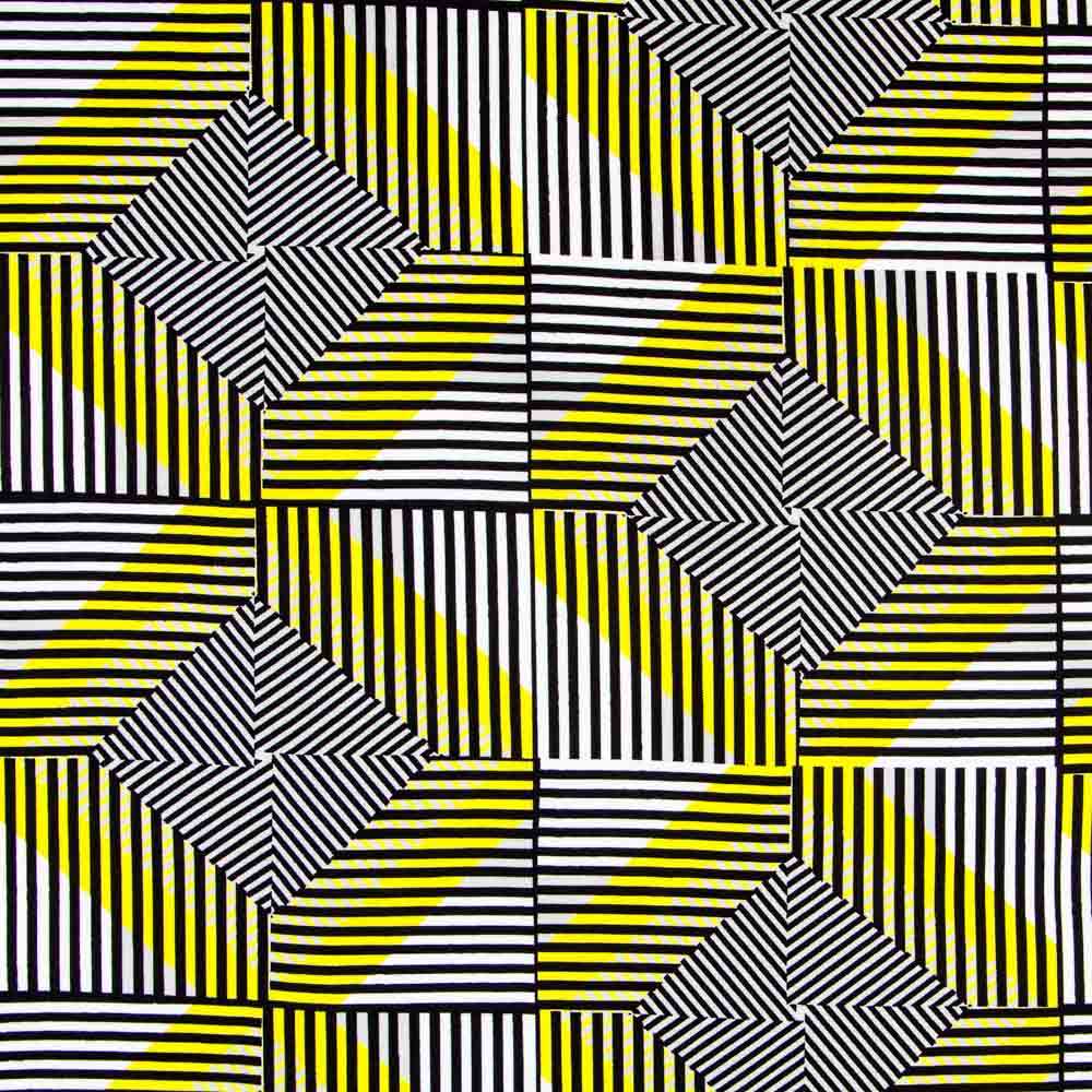 Viscosa Listas Negra Amarilla - Ribes y Casals
