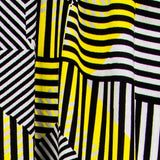 Viscosa Listas Negra Amarilla - Ribes y Casals