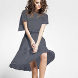 Viscosa Lunares Azul Oscuro - Ribes y Casals