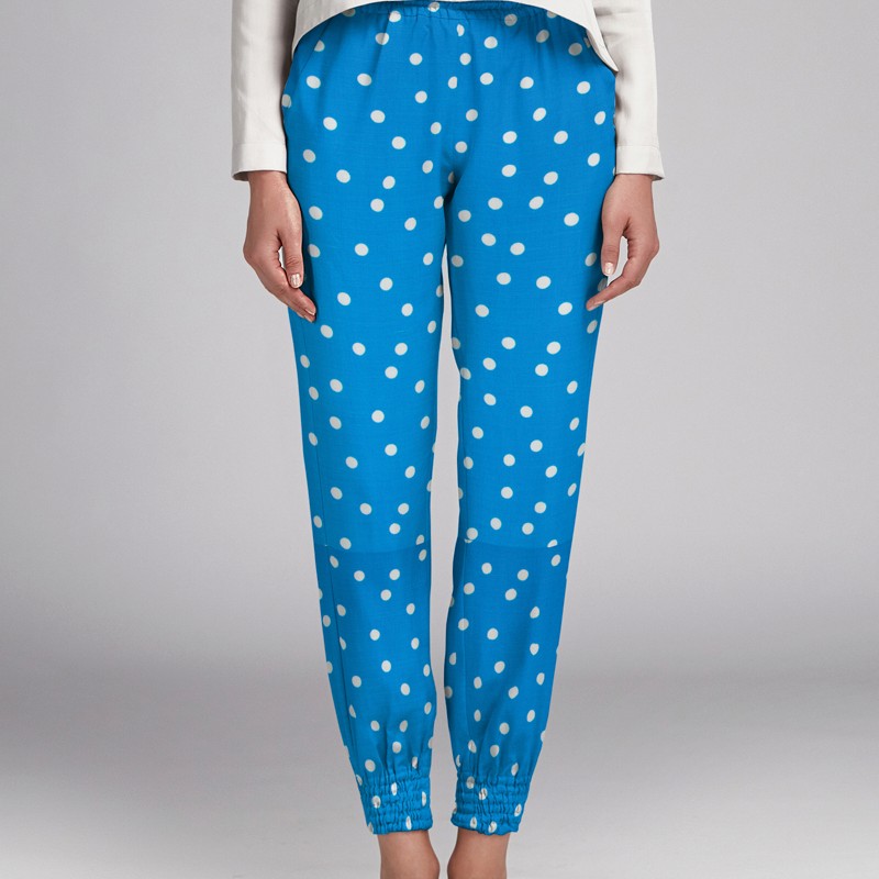 Viscosa Lunares Azul - Ribes y Casals