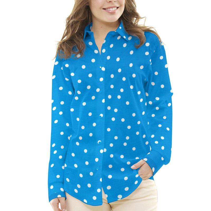 Viscosa Lunares Azul - Ribes y Casals