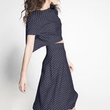 Viscosa Lunares Fondo Navy - Ribes y Casals