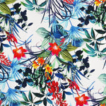 Viscosa Lycra Tropical Blanca - Ribes y Casals