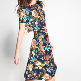 Viscosa Noche Floral Navy - Ribes y Casals