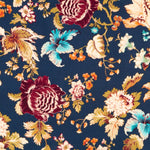 Viscosa Noche Floral Navy - Ribes y Casals