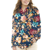 Viscosa Noche Floral Navy - Ribes y Casals