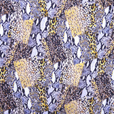 Viscosa Estampada Leopardo Gris - Ribes y Casals