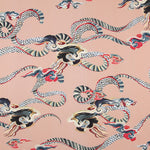 Viscosa Satén Dragón Salmón - Ribes y Casals