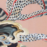 Viscosa Satén Dragón Salmón - Ribes y Casals