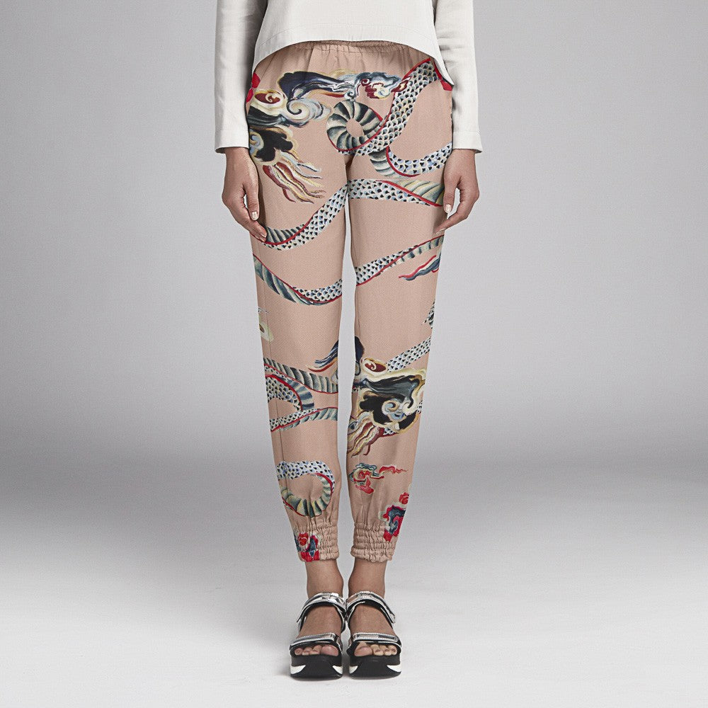 Viscosa Satén Dragón Salmón - Ribes y Casals