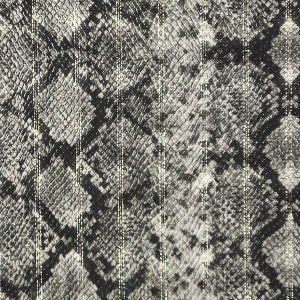 Viscosa Snake Lurex Gris Claro - Ribes y Casals