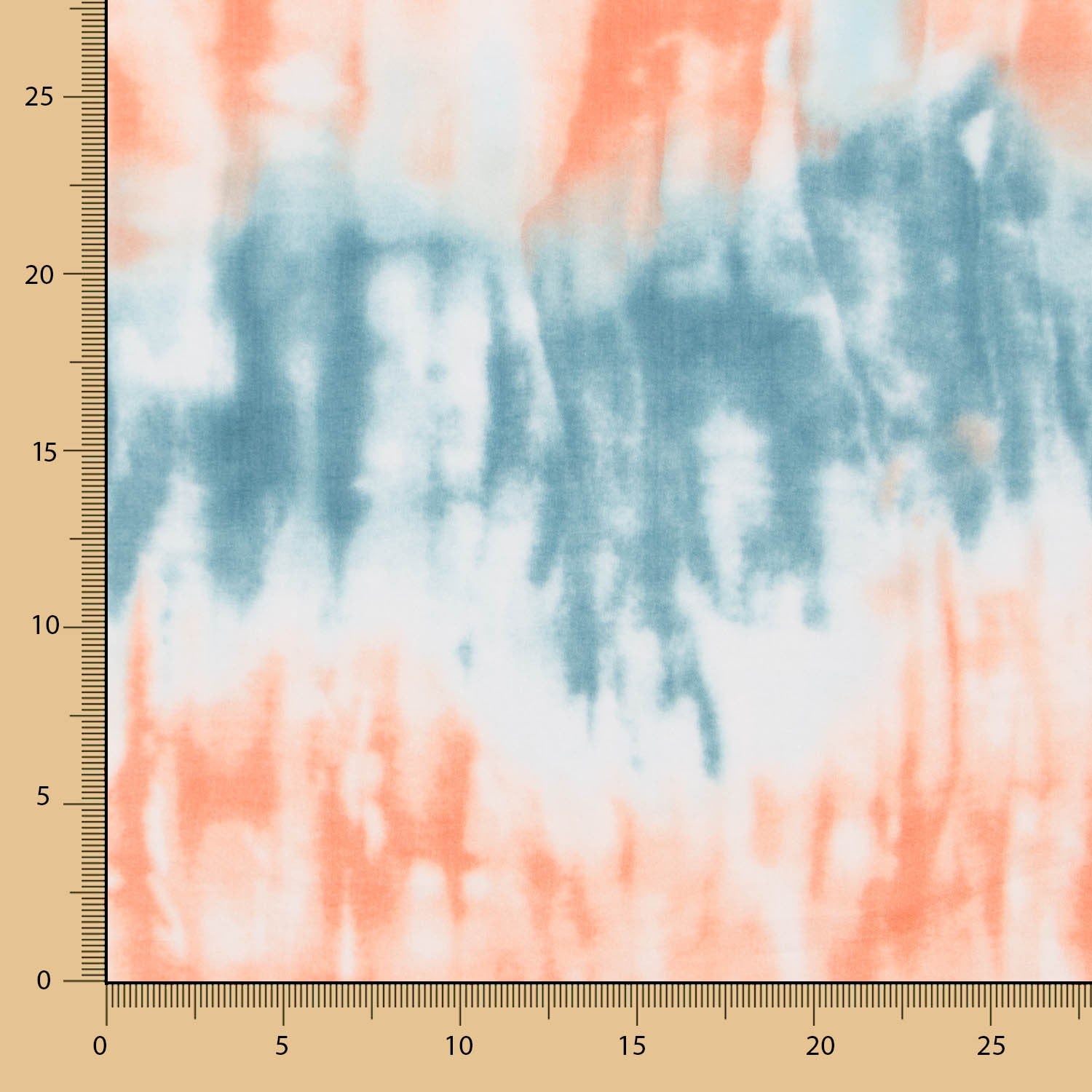 Viscosa Tie Dye Turquesa - Ribes y Casals
