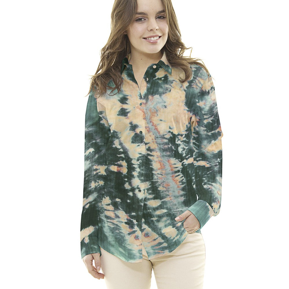 Viscosa Tie Dye Verde - Ribes y Casals