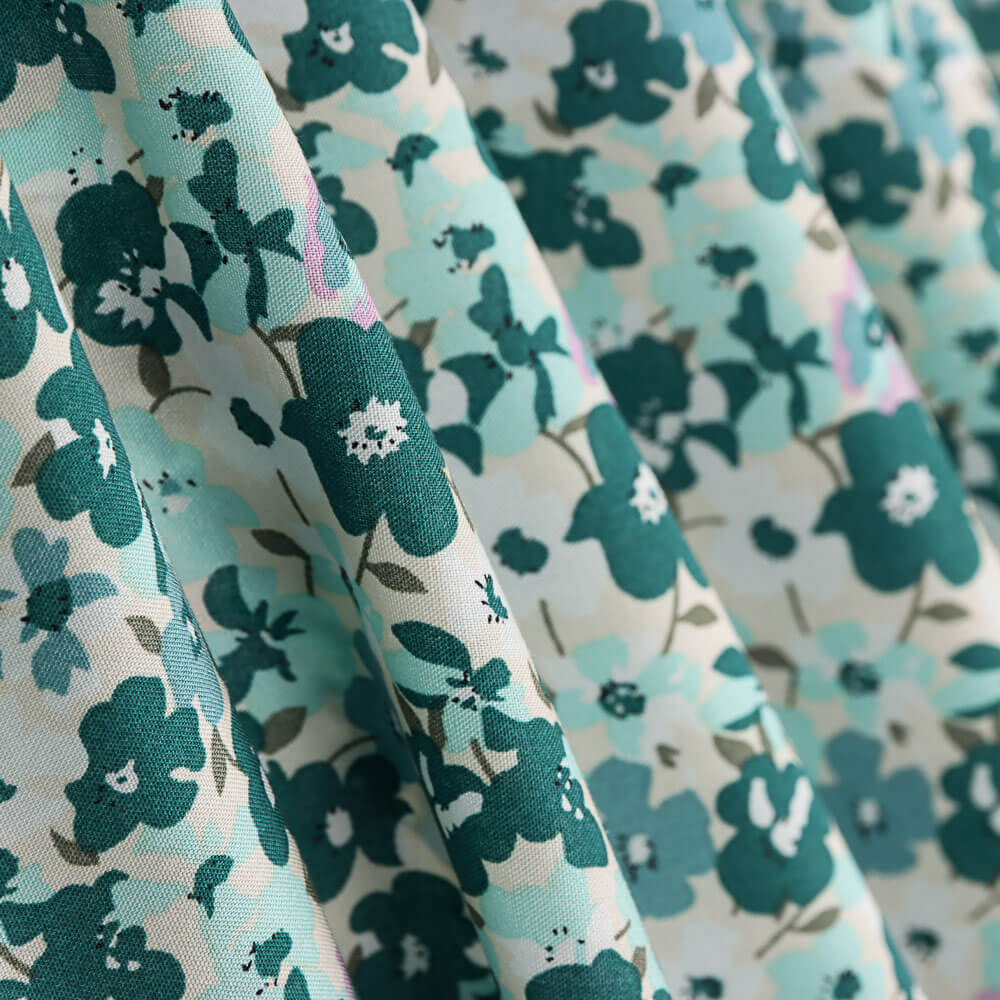 Viscosa Flores Menta - Ribes y Casals