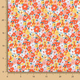 Viscosa Floral Coral - Ribes y Casals