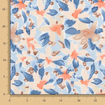 Viscosa Flor Maxi Azul Denim - Ribes y Casals