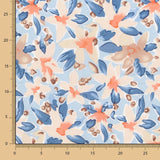 Viscosa Flor Maxi Azul Denim - Ribes y Casals