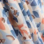 Viscosa Flor Maxi Azul Denim - Ribes y Casals