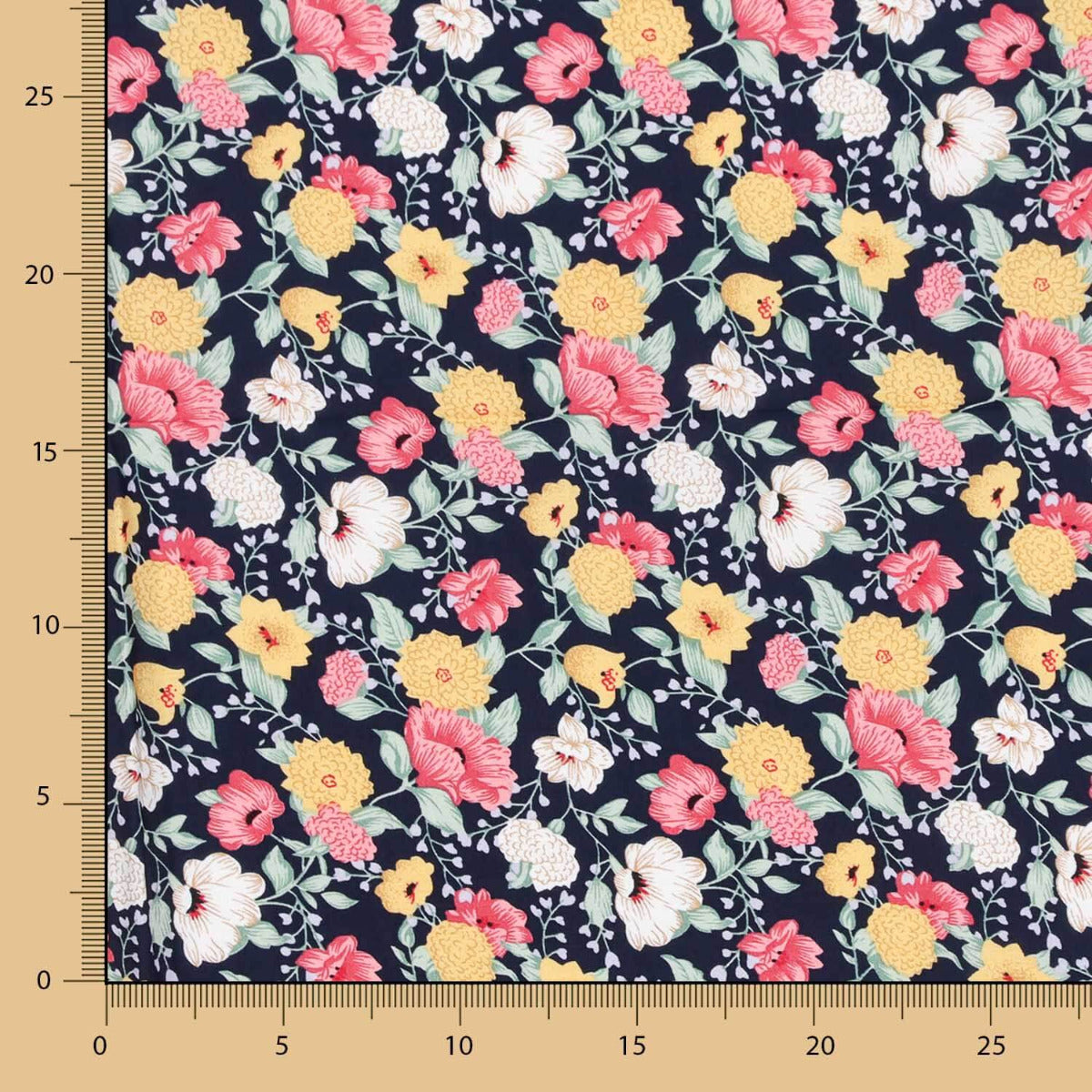 Viscosa Cretonero Azul Marino - Ribes y Casals