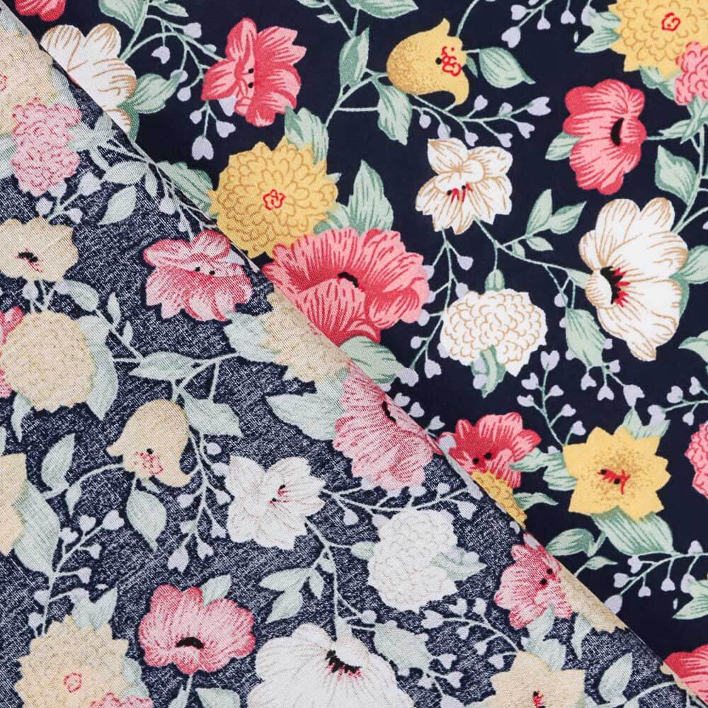 Viscosa Cretonero Azul Marino - Ribes y Casals