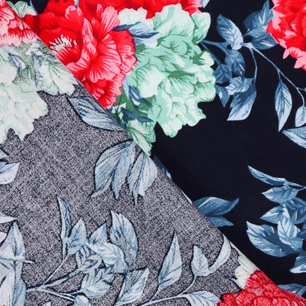 Viscosa Flores Claveles - Ribes y Casals