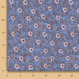 Viscosa Floral Azul Denim - Ribes y Casals