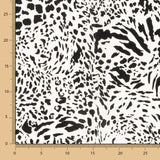 Viscosa Animal Print Blanco - Ribes y Casals