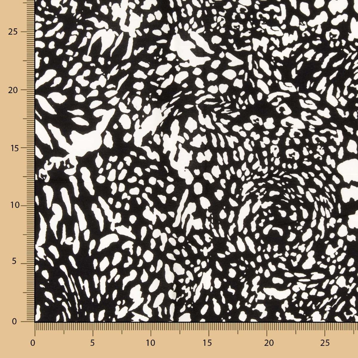 Viscosa Animal Print Negro - Ribes y Casals