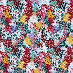 Viscosa Confetti Flor Azul Claro - Ribes y Casals