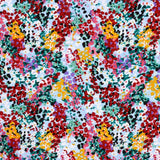 Viscosa Confetti Flor Azul Claro - Ribes y Casals