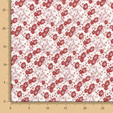 Viscosa Flor Lunar Granate - Ribes y Casals