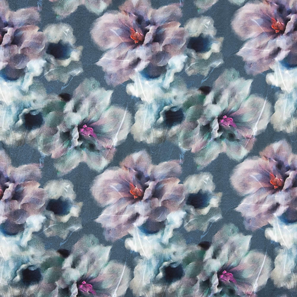 Viscosa Acuarela Violetas - Ribes y Casals