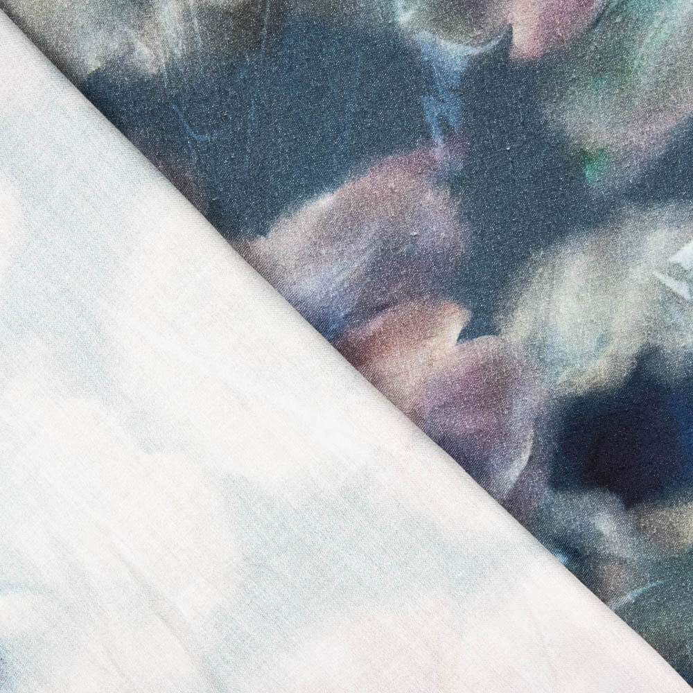 Viscosa Acuarela Violetas - Ribes y Casals