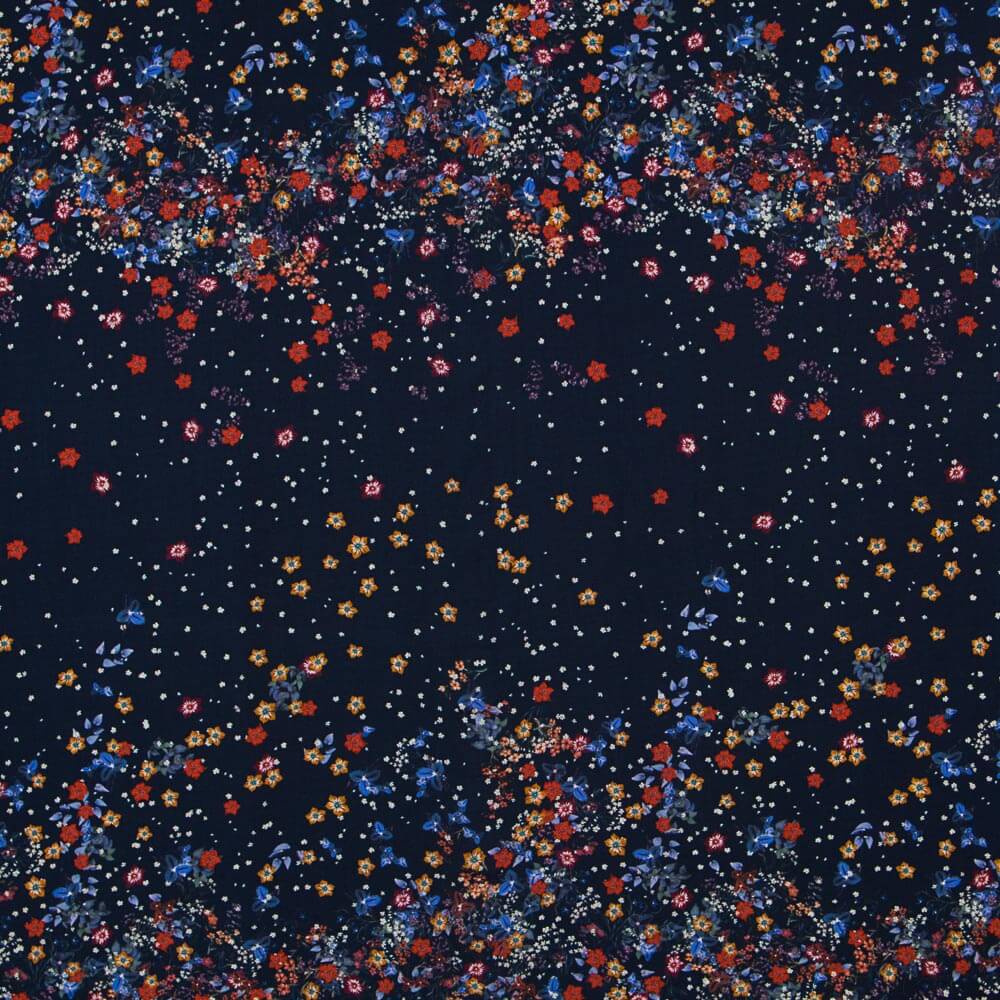 Viscosa Bouquet Azul Noche - Ribes y Casals