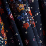 Viscosa Bouquet Azul Noche - Ribes y Casals