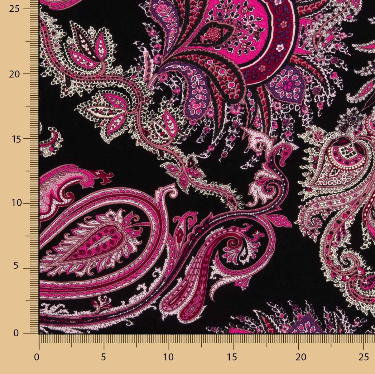 Viscosa Crepe Sumali Negro - Ribes y Casals