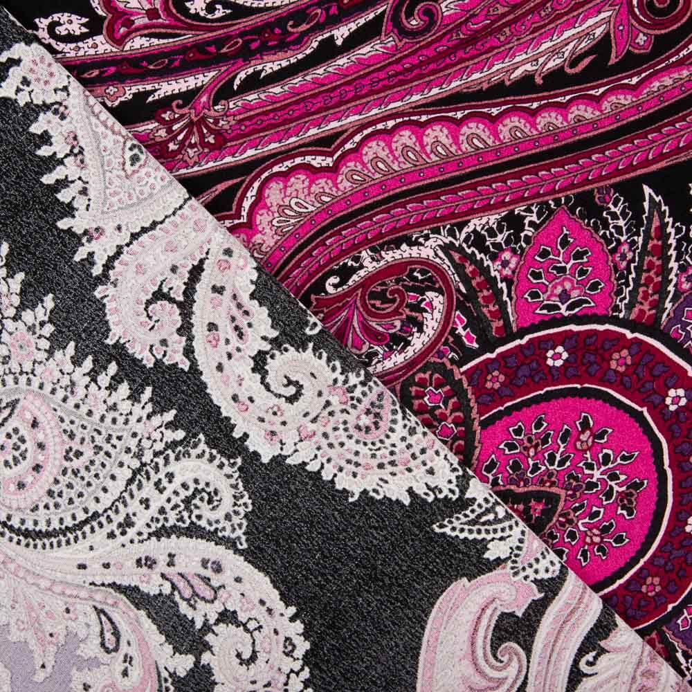 Viscosa Crepe Sumali Negro - Ribes y Casals