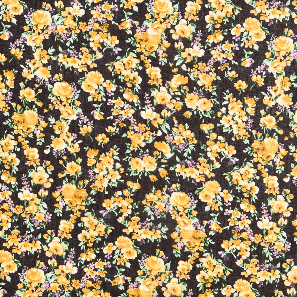 Viscosa Cretona Flor Amarilla - Ribes y Casals