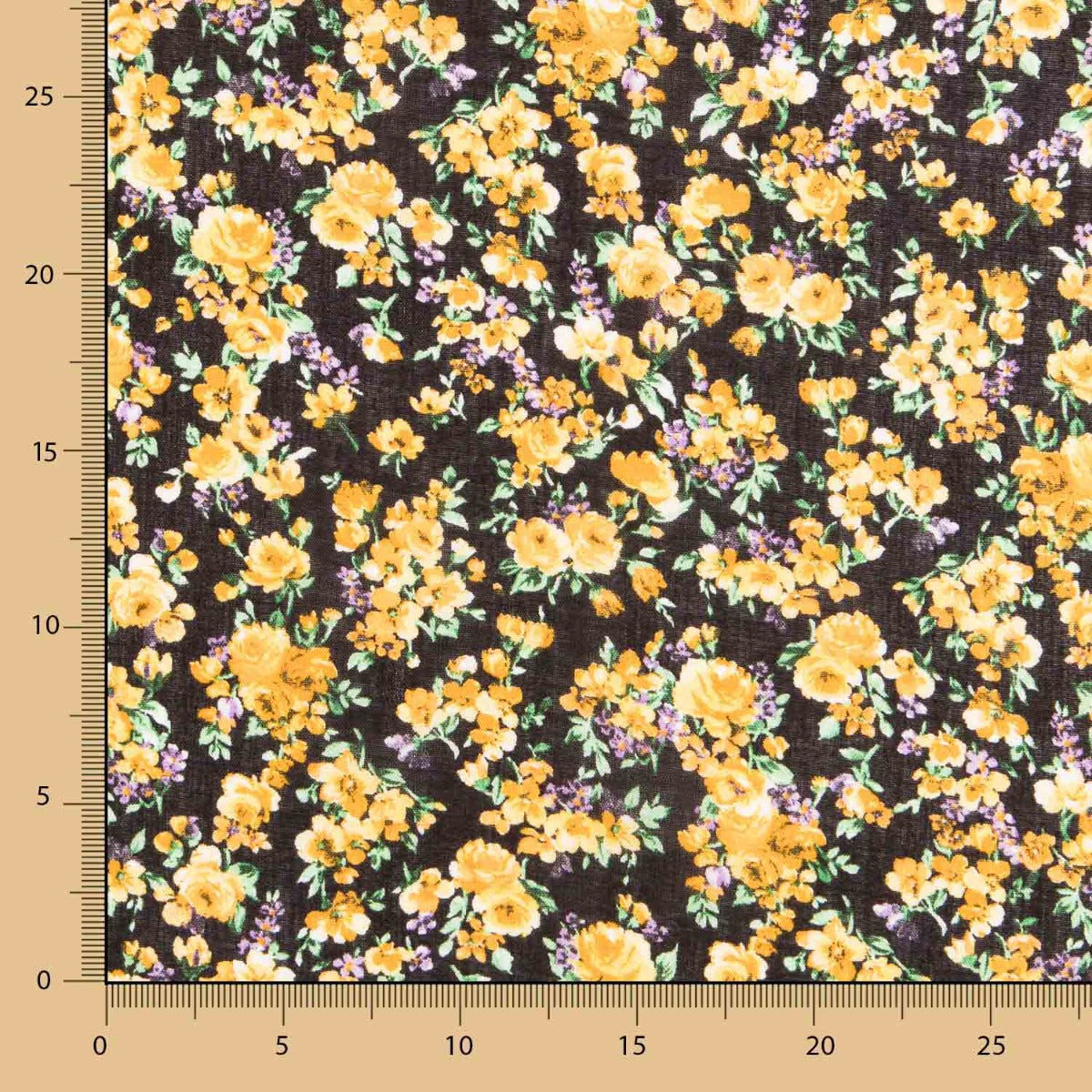 Viscosa Cretona Flor Amarilla - Ribes y Casals