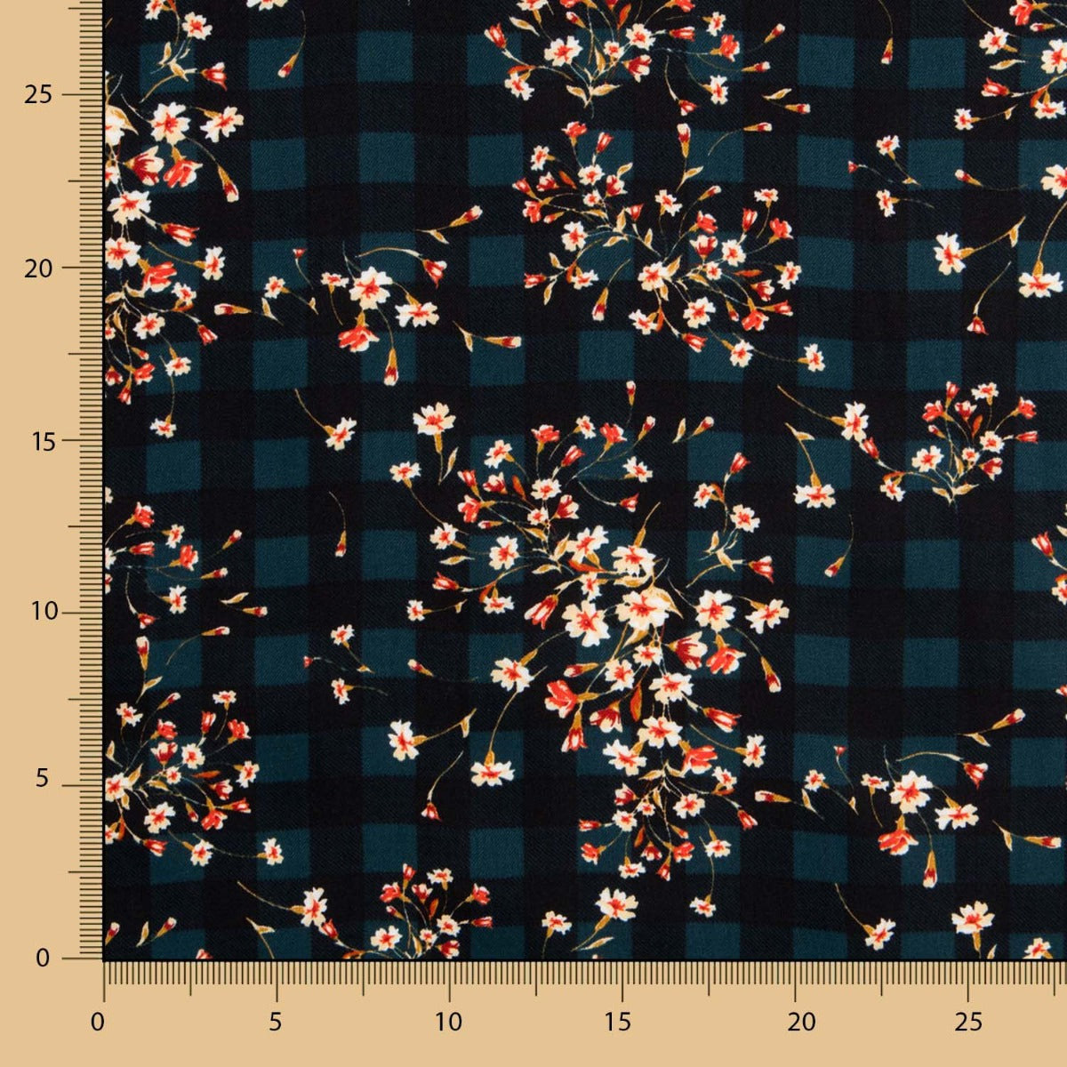 Viscosa Cuadros Bouquet - Ribes y Casals