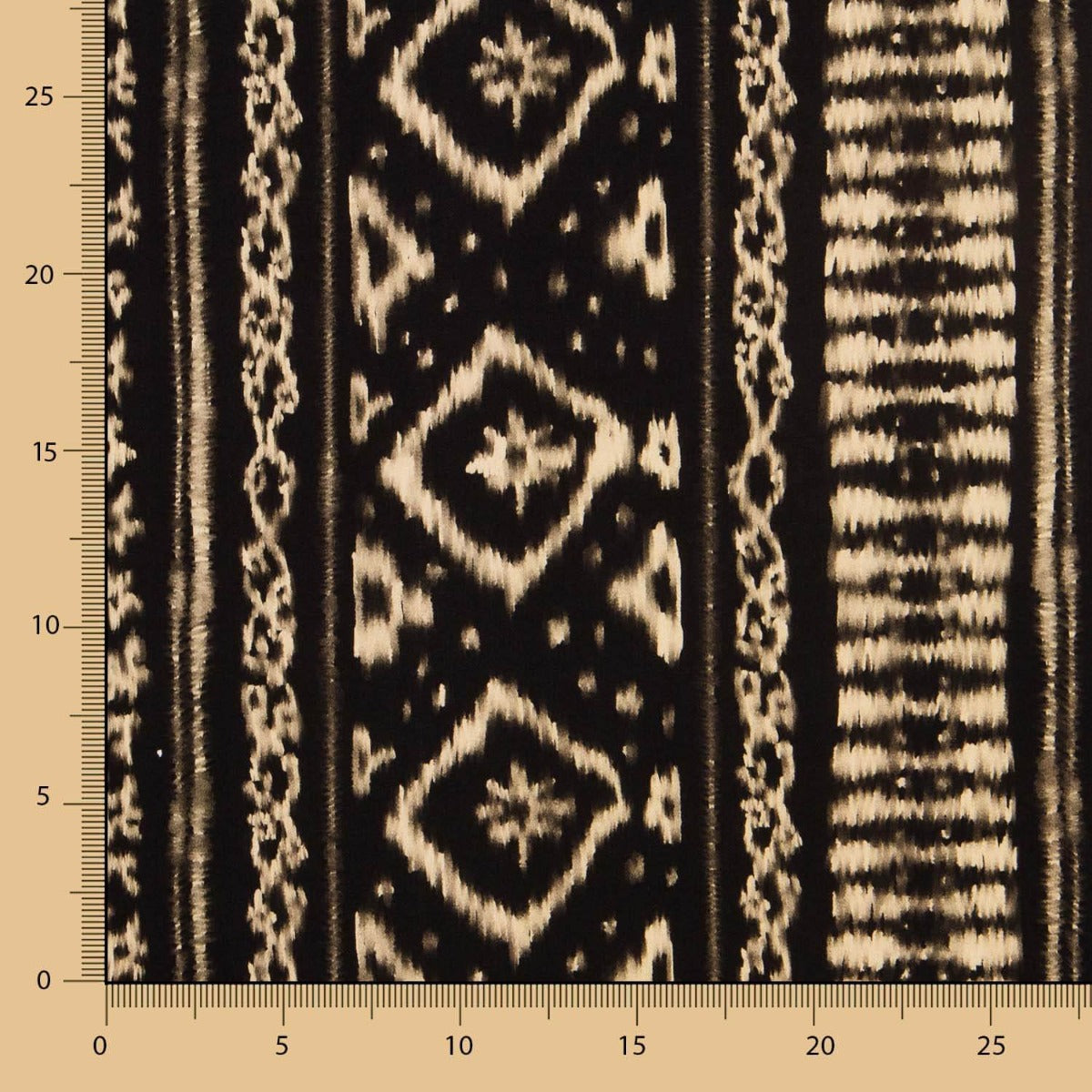 Viscosa Dalias Rombos Negra - Ribes y Casals