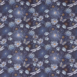 Viscosa Estampada Abaca Azul - Ribes y Casals