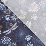 Viscosa Estampada Abaca Azul - Ribes y Casals