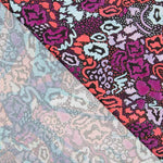 Viscosa Estampada Animal Print Malva - Ribes y Casals