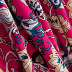 Viscosa Estampada Cachemire Fucsias - Ribes y Casals
